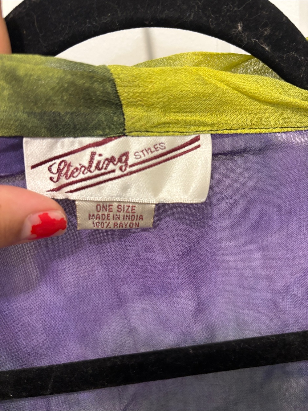 Sterling Styles Sheer Patchwork Kimono Cardigan Boho Festival Cover Up - Picture 4 of 8